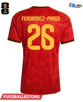 Günstige Belgien Matias Fernandez-Pardo #26 Heimtrikot WM 2026 Kurzarm